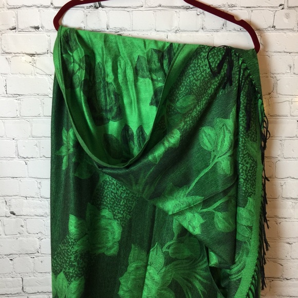 🆕 Boho chic wrap reversible light or dark green - Picture 5 of 8